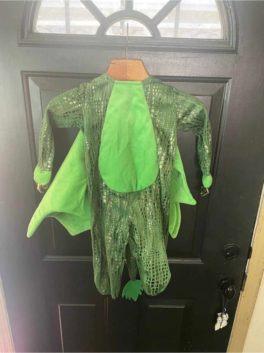 Kids Green Dragon Costume with Wings and Tail